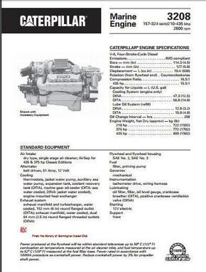 owners manual 3208 marine engine